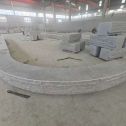 德阳 芝麻白异形坐凳，自然面光面弧形加工