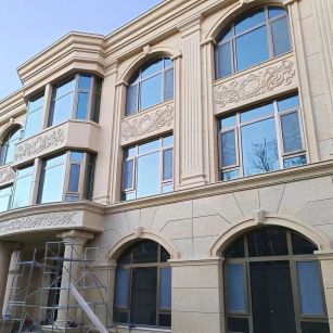 德阳 黄金麻花岗岩别墅外墙干挂