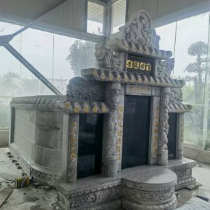 德阳 芝麻白墓碑效果展示图