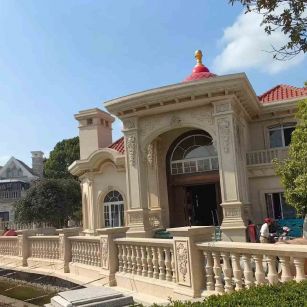 德阳 黄金麻花岗岩欧式别墅