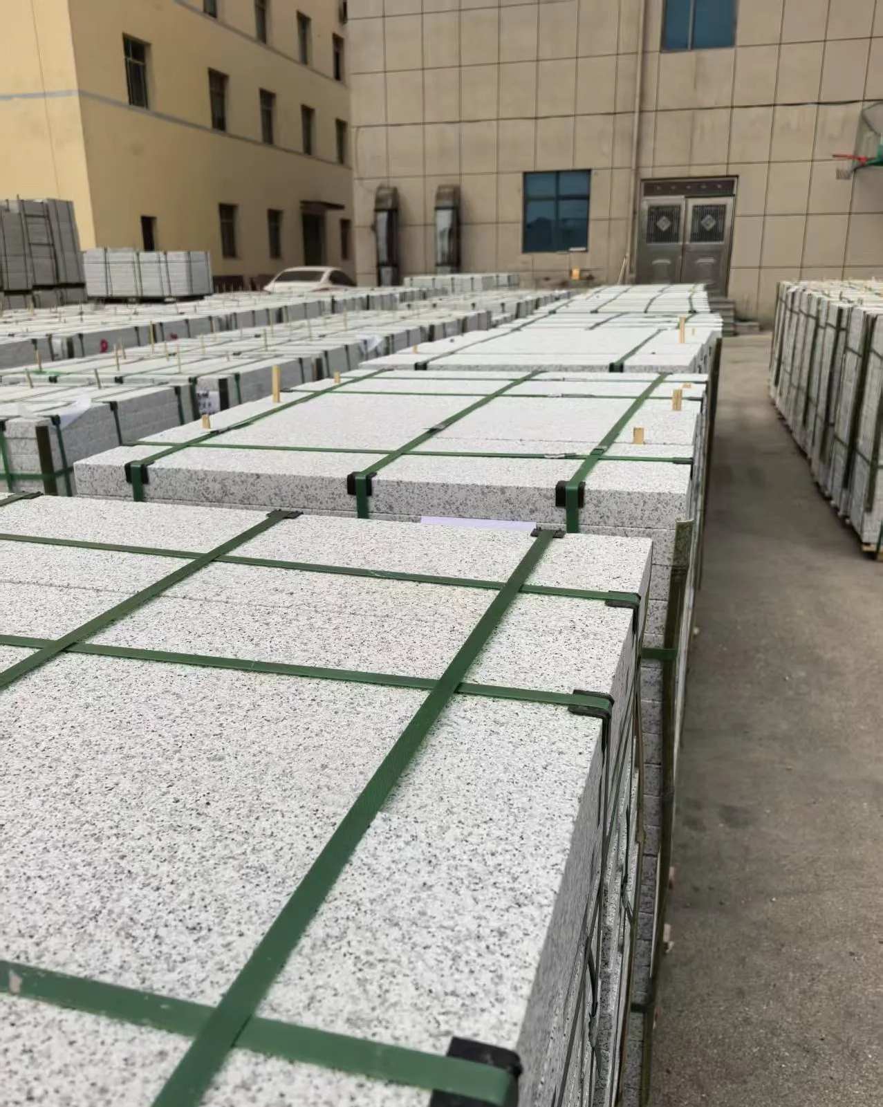 德阳 白麻花岗岩5.0公分荔枝面地铺石