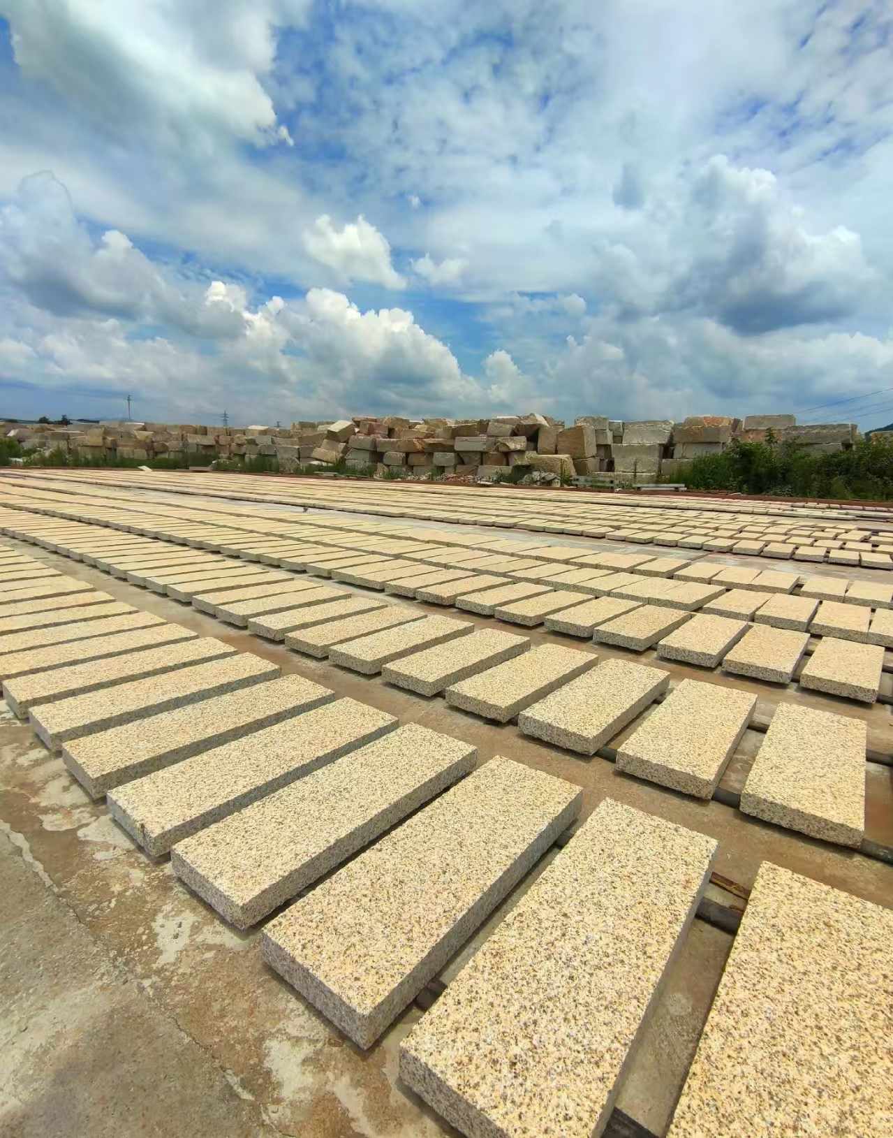 德阳 黄金麻荔枝面花岗岩石材地铺石防护中
