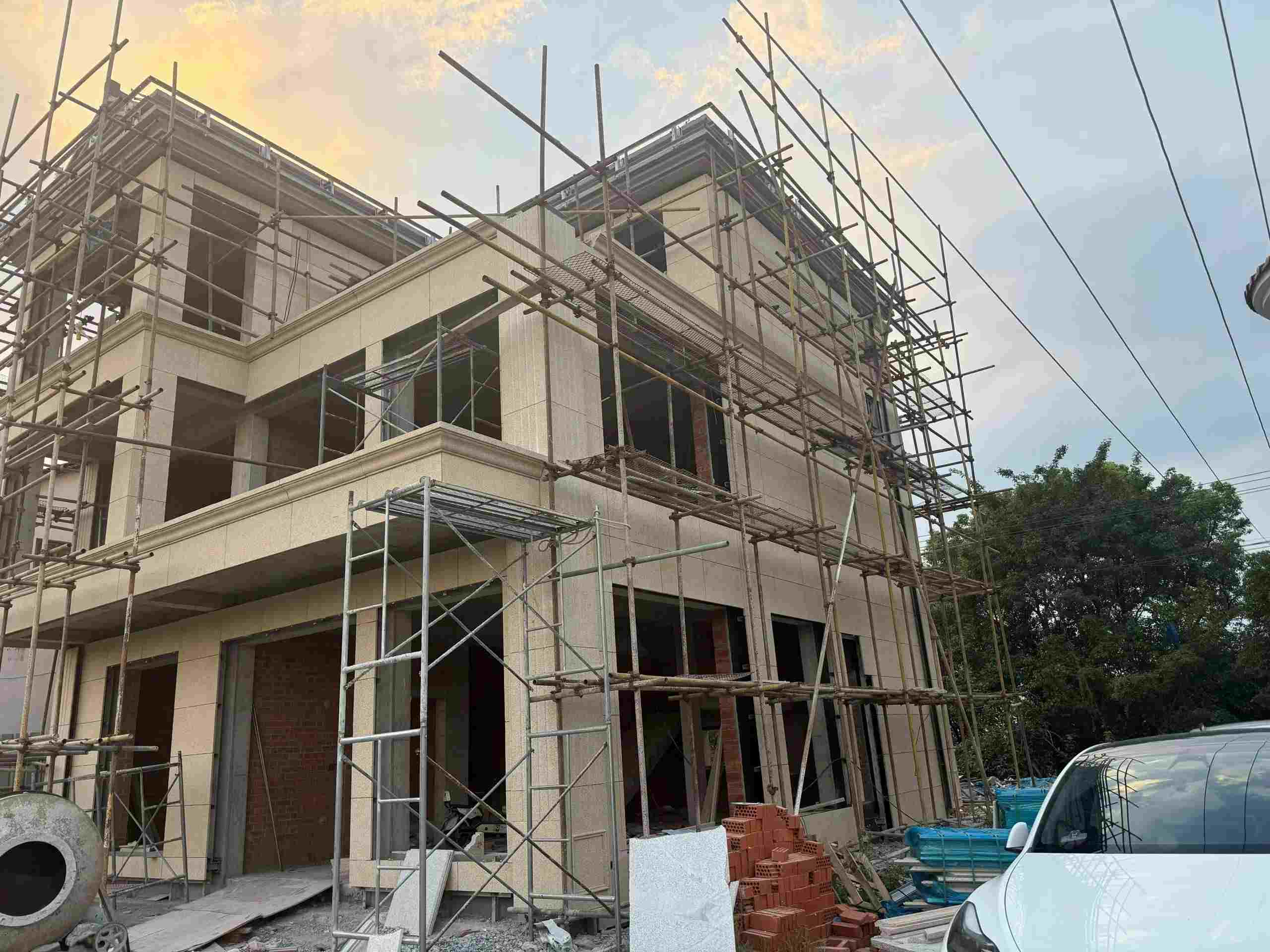 德阳 黄金麻荔枝面花岗岩外墙干挂