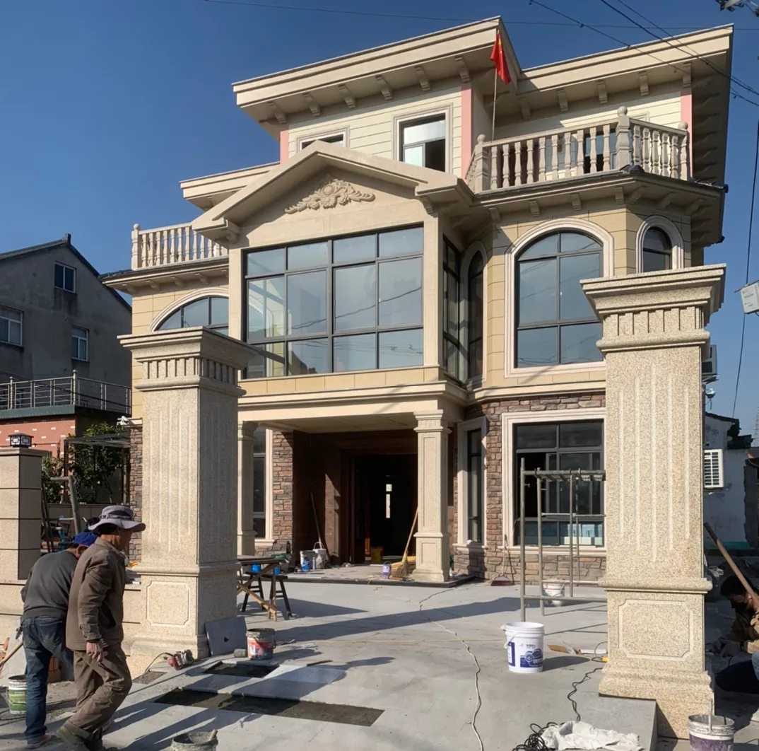 德阳 黄金麻花岗岩荔枝面别墅外墙干挂私家专属