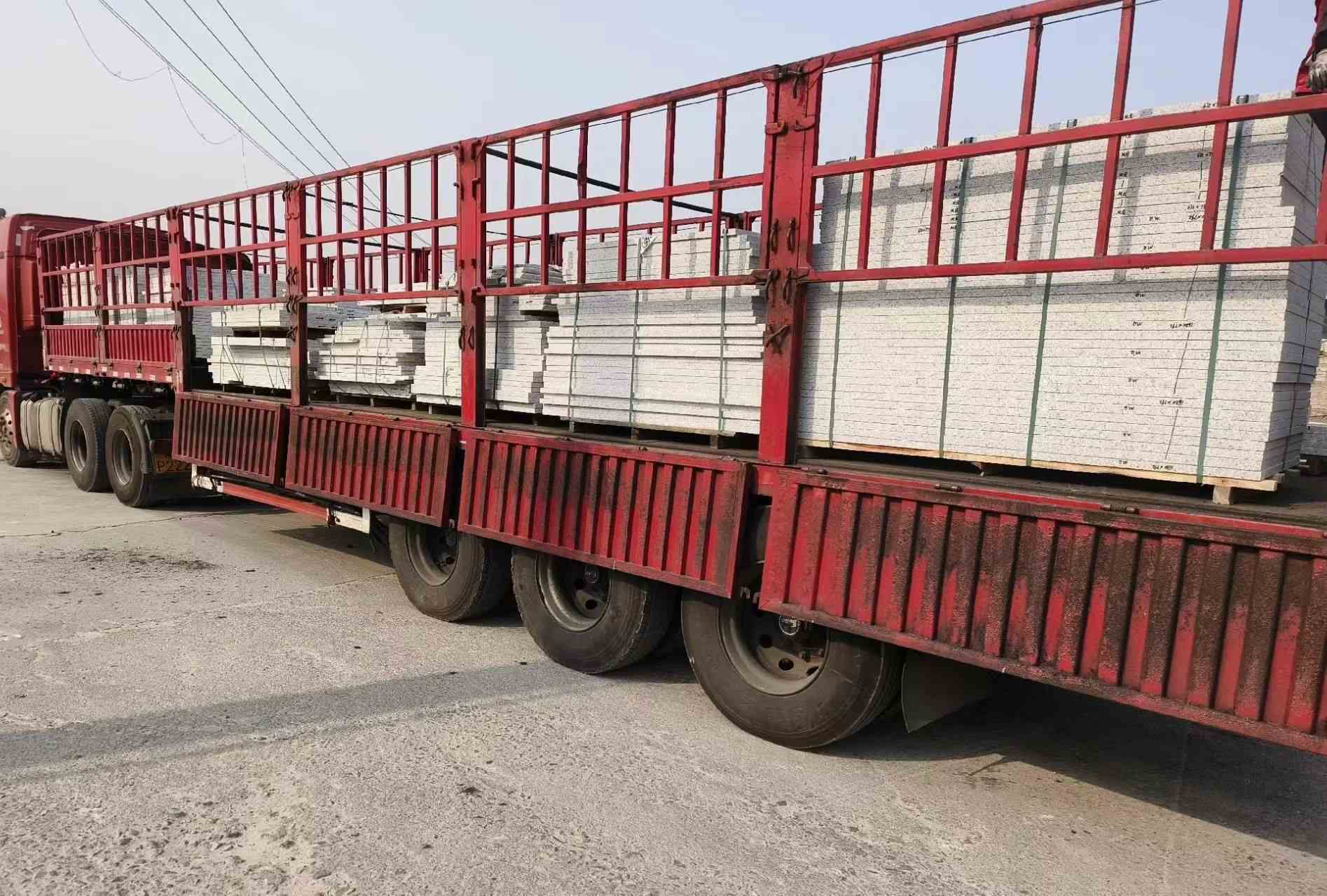 德阳 白麻荔枝面外墙干挂，工厂装车日常