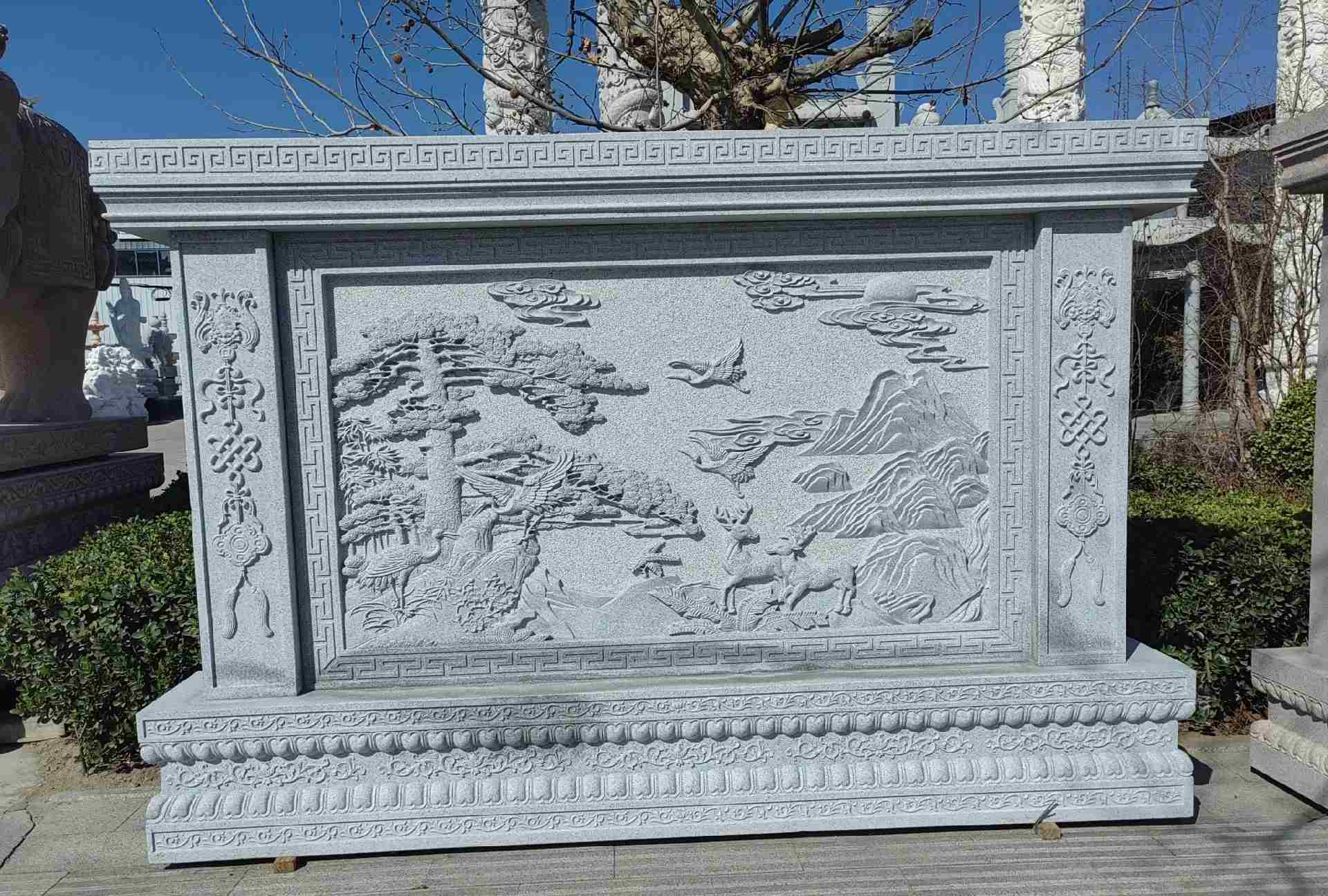 德阳 芝麻白大型照壁，屏风，影壁