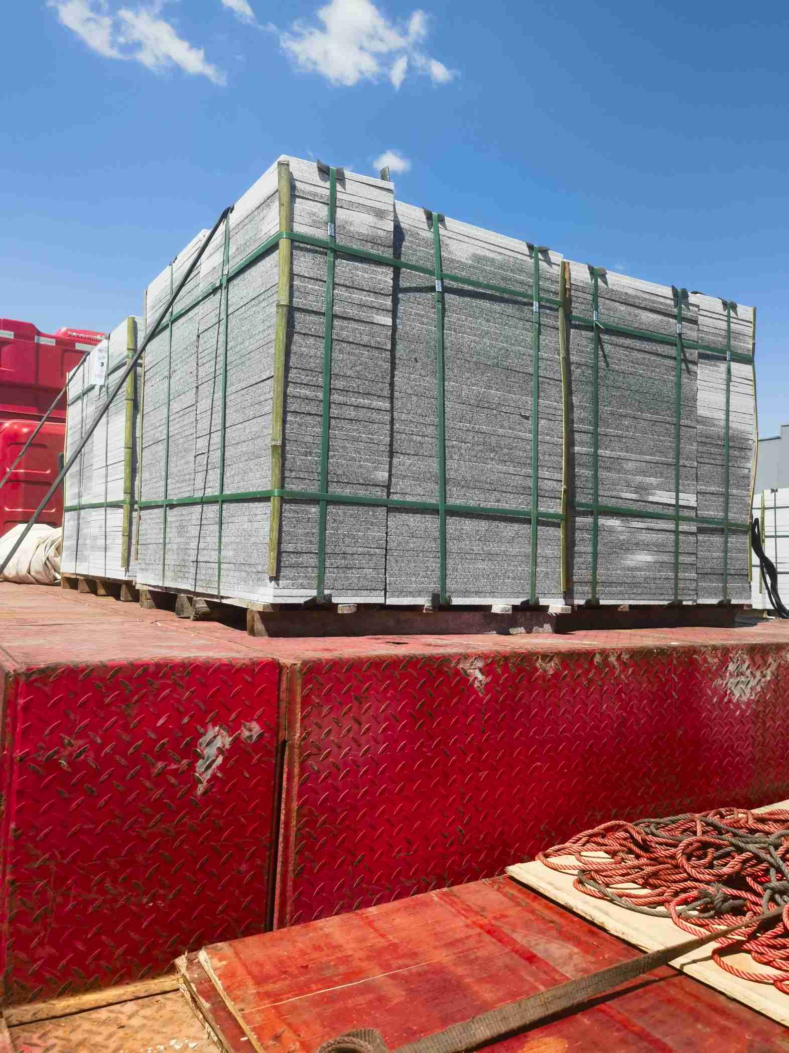 德阳 芝麻白火烧规格板地铺石300*600/600*600